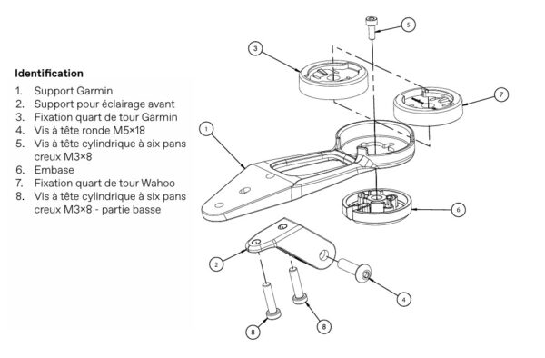 Support Lumière pour System Bar Cannondale K18123